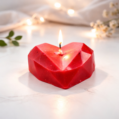 Crystal Heart Soy Wax Candle