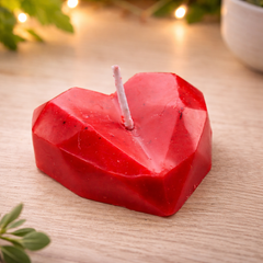 Crystal Heart Soy Wax Candle