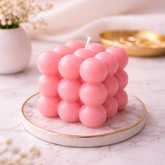 Blush Bubble Cube Candle