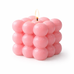 Blush Bubble Cube Candle