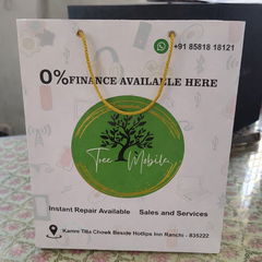 Premium Custom Logo Printed Paper Bag for Electronics Retail