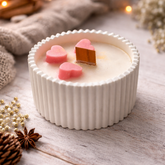 Heartfelt Art Soy Wax Aroma Candle (Jasmine) in Crystal Jar