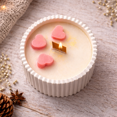 Heartfelt Art Soy Wax Aroma Candle (Jasmine) in Crystal Jar