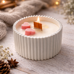 Heartfelt Art Soy Wax Aroma Candle (Jasmine) in Crystal Jar