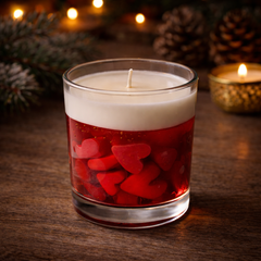 Rose Aroma Glass Jar Candle for Love