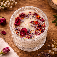 Luminescence Glass With Lid Scented Wax Candles