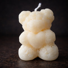 Teddy Bear Candle – Handmade Cute Decorative Candle for Home Décor, Baby Showers & Gifting