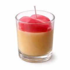 Angelfy Glass Votive Candle Rose