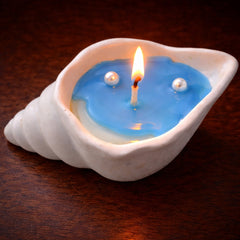 Ocean Breeze Conch Shell Soy Wax Candle