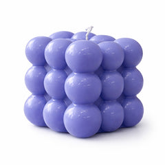 Lavender Bubble Cube Soy Wax Candle