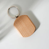 Keychain – Wooden Hexagon