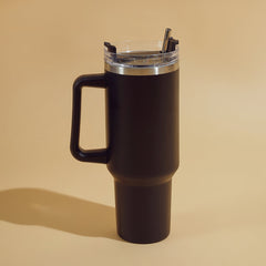 Black sipper tumbler