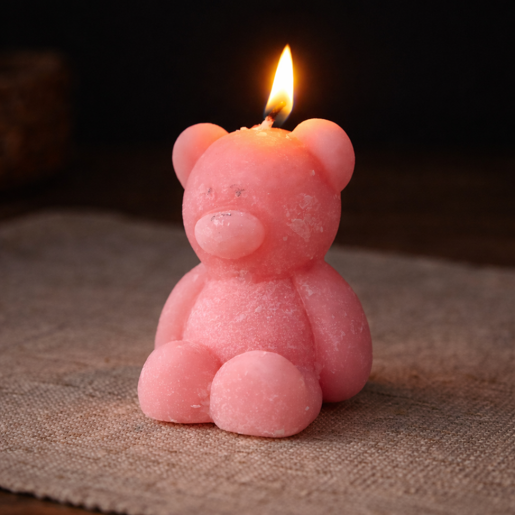 Aroma Scented Hand Crafted Soy Wax Mini Taddy Bear Shape Candle