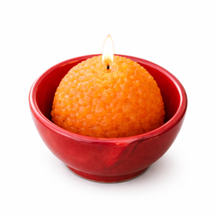 Sphere Soy Wax Candle with Decorative Bowl