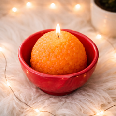 Sphere Soy Wax Candle with Decorative Bowl