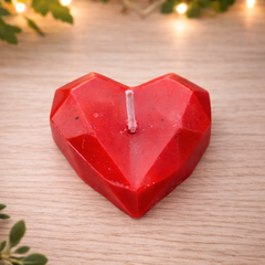Crystal Heart Soy Wax Candle