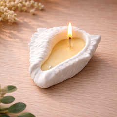Angel Wing Ceramic Soy Wax Candle