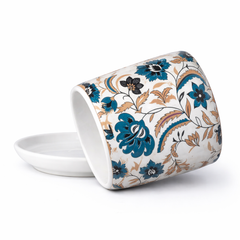 Decorative Ceramic Indoor Flower Pot – Floral Print