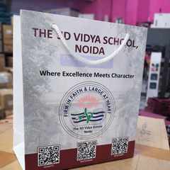 Eco Friendly Laminated Paper Carry Bag with Rope Handle