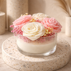 Spire 4 Heart Petals candles / Soy wax scented premium candle