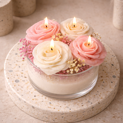 Spire 4 Heart Petals candles / Soy wax scented premium candle