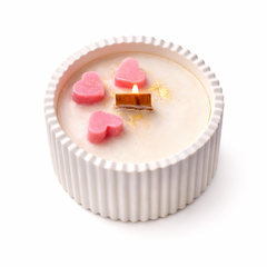 Heartfelt Art Soy Wax Aroma Candle (Jasmine) in Crystal Jar