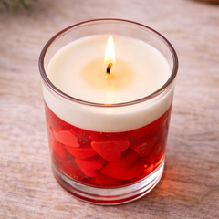 Rose Aroma Glass Jar Candle for Love