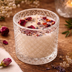 Luminescence Glass With Lid Scented Wax Candles