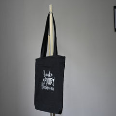 Pour Decisions Black Canvas Tote Bag