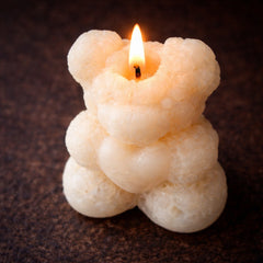 Teddy Bear Candle – Handmade Cute Decorative Candle for Home Décor, Baby Showers & Gifting