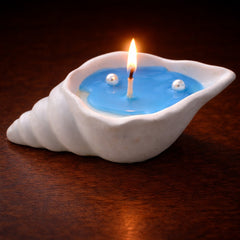 Ocean Breeze Conch Shell Soy Wax Candle