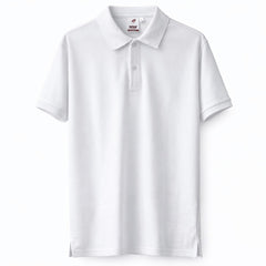 Solid White Polo Neck T Shirt