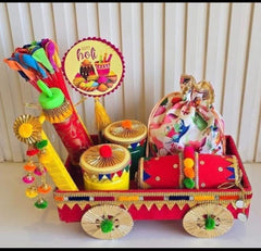 Premium Holi Gift Hamper with Pichkari, Organic Gulal & Water Balloons