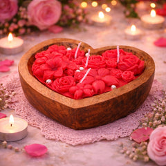Mini Heart-Shaped Floral Scented Candle