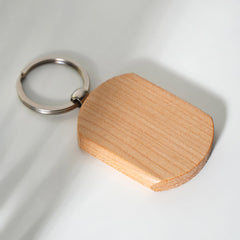 Keychain – Wooden Hexagon